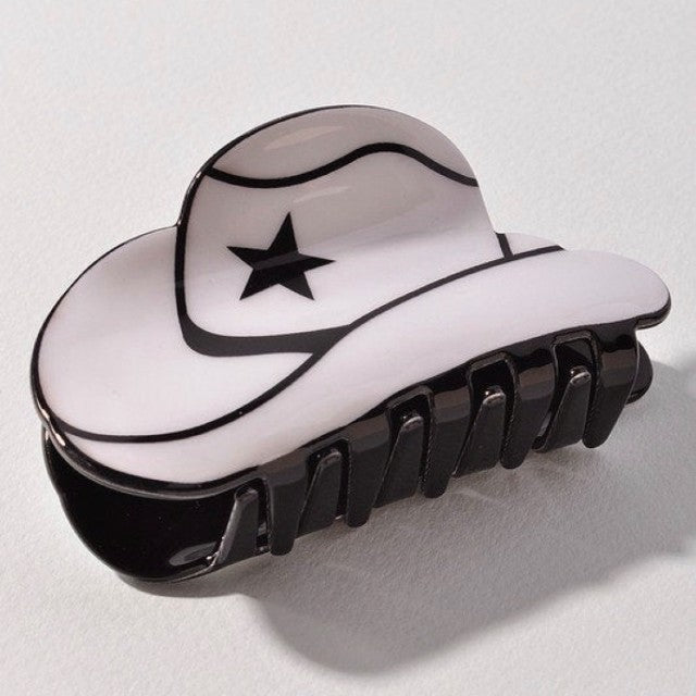 Cowboy Hat Claw Hair Clip